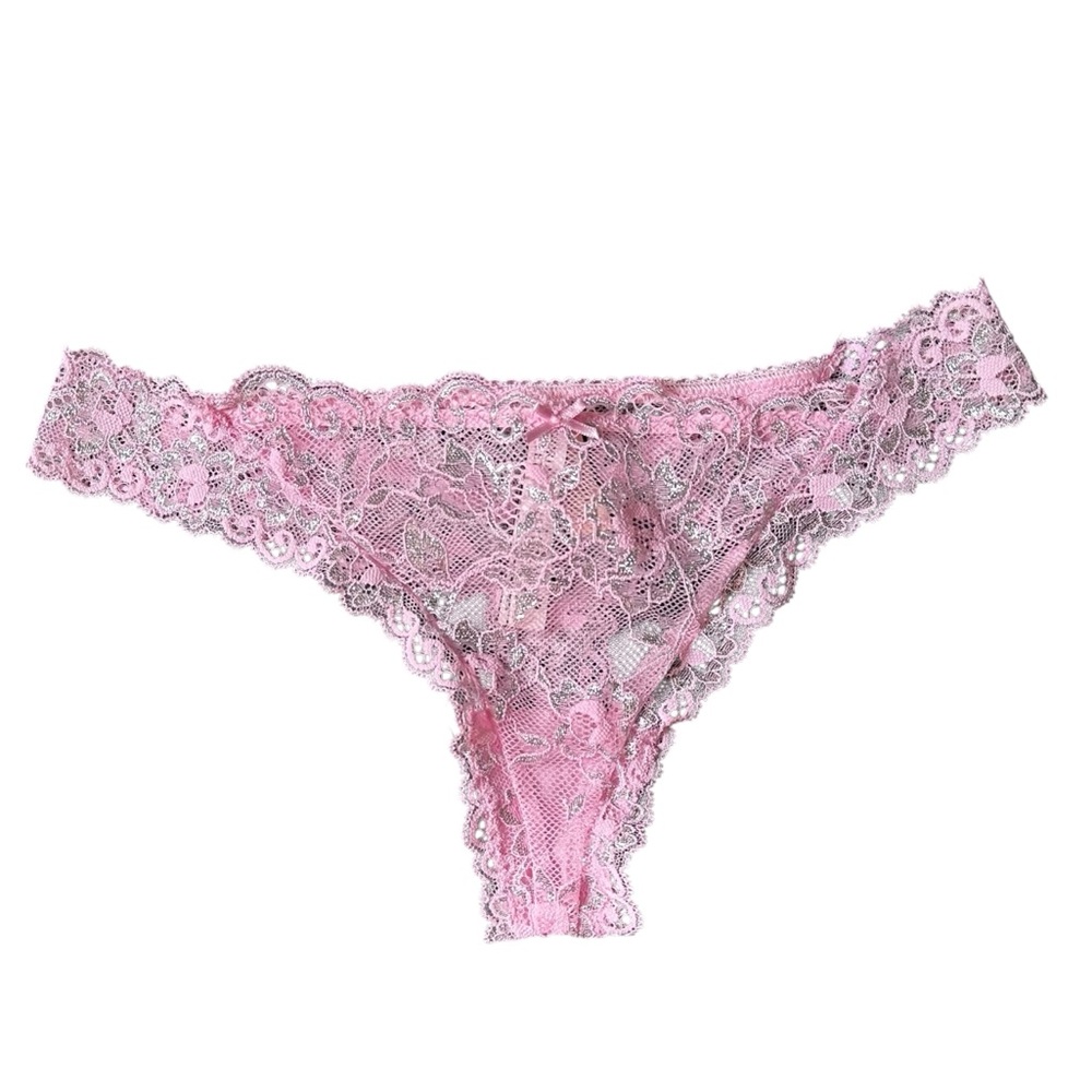 Victoria’s Secret • Dream Angels Pink Lace Thong • Pink • Size S